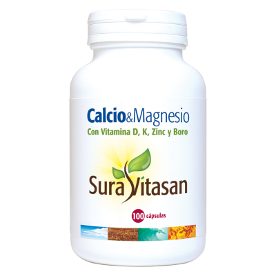 Calcio & Magnesio + D + K + Zinc + Boro - 100 cápsulas - Sura Vitasan