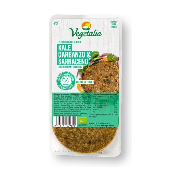 Vegeburguer Kale, Garbanzo y Sarraceno Bio