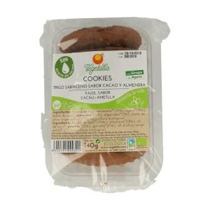 Cookies de Trigo Sarraceno Sabor Cacao y Almendra Bio – 140 gr.