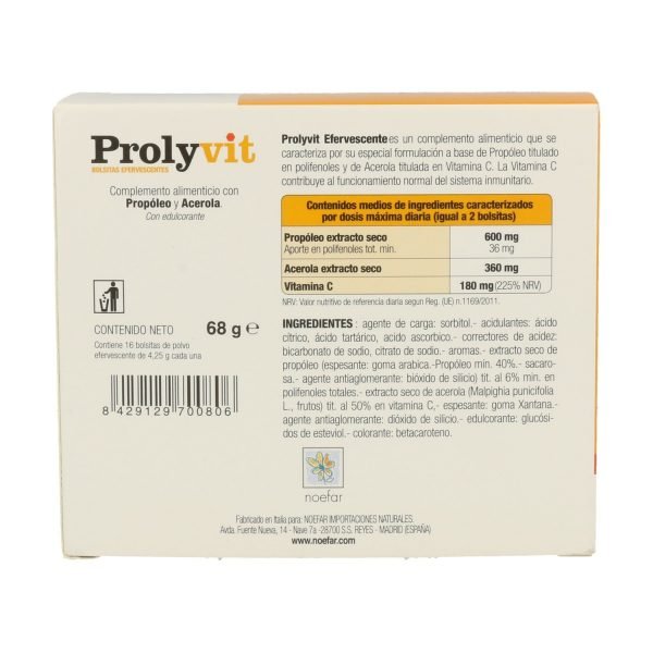 Prolyvit (Vitamina C) Efervescente Prolisan - Imagen 2