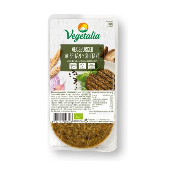 Vegeburguer Seitán y Shiitake Bio