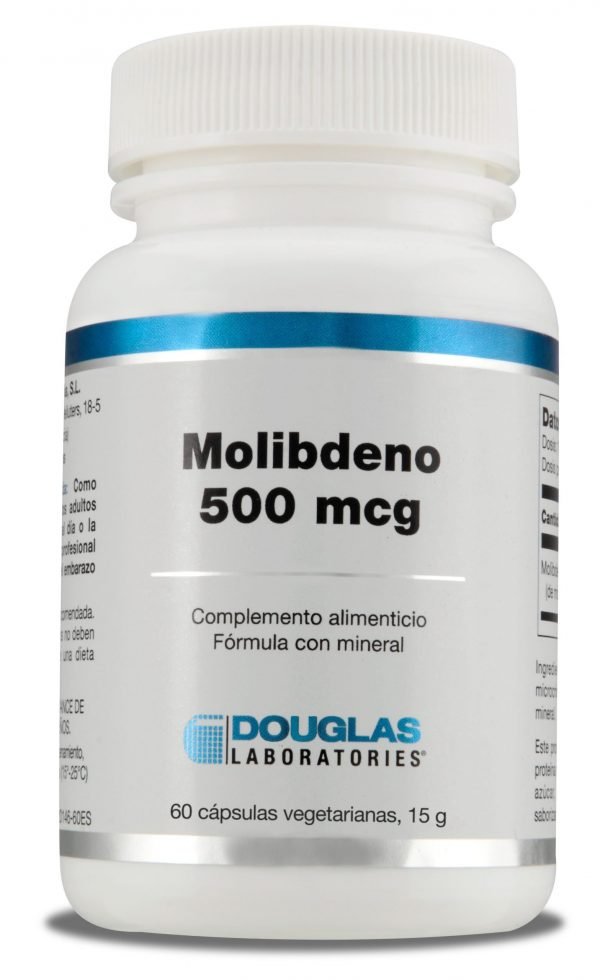 Molibdeno 500 mcg. (60 cápsulas vegetarianas)