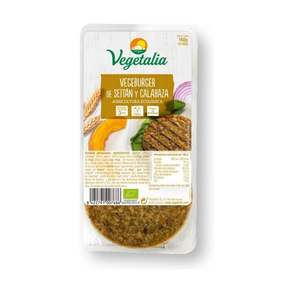 Vegeburguer Seitán y Calabaza Bio