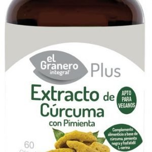 Extracto de cúrcuma + pimienta 60 capsulas